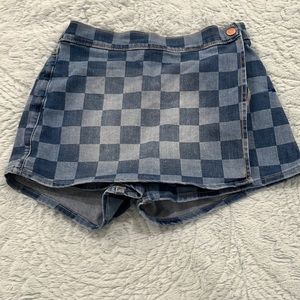 Abercrombie kids checkered board skort size 14